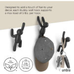 Buddy Wall Hook - Black - 3Pcs - Image 4