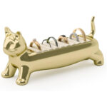 Cat Ring Holder Brass
