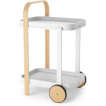 Bellwood Storage Cart - White And Natural