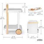 Bellwood Storage Cart - White And Natural - Image 3