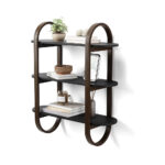Bellwood Wall Shelf - Black And Walnut