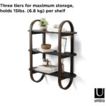 Bellwood Wall Shelf - Black And Walnut - Image 4