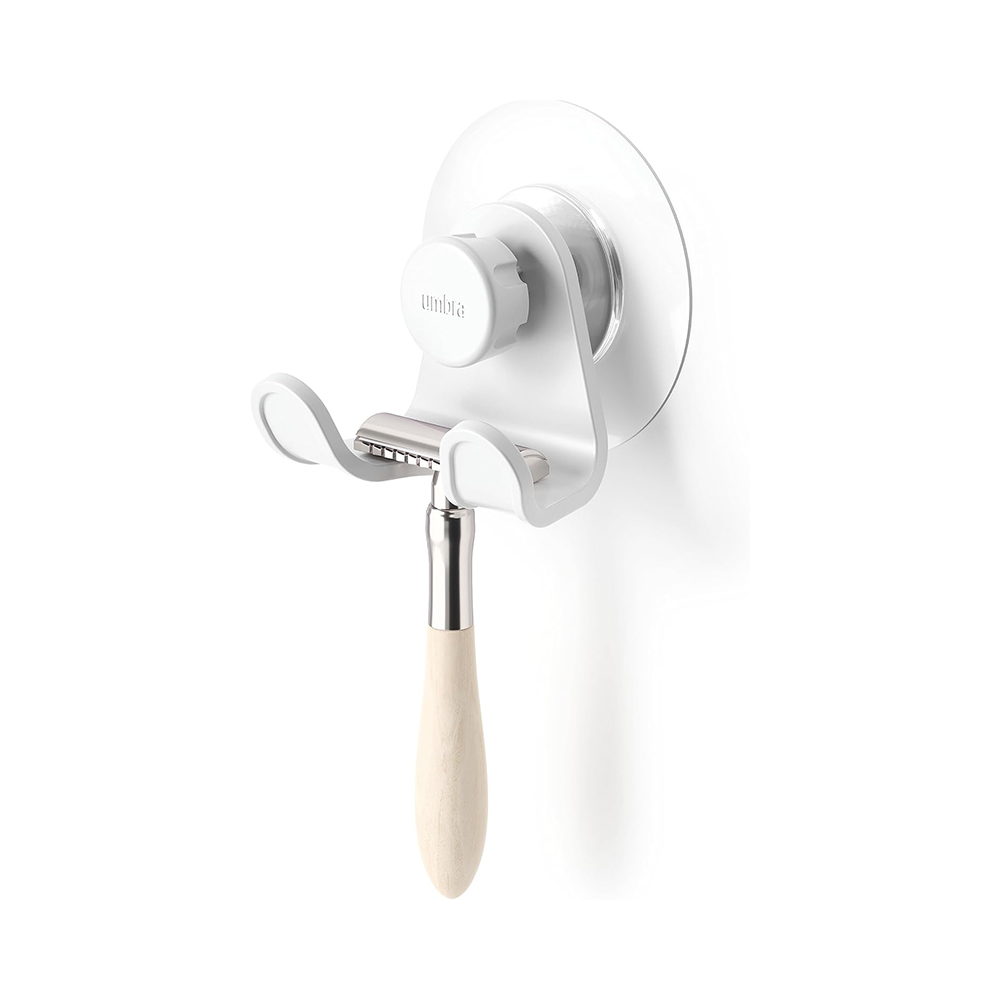 UMB-529-1 Flex Adhesive Double Hook White - Image 1