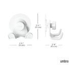 Flex Adhesive Double Hook White - Image 3
