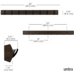 Flip 8 Wall Hook - Black And Brown - Image 3