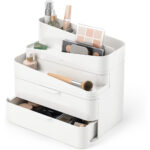 Glam Makeup Organizer Large White And Grey