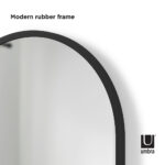 Hub Arched Wall Mirror 24x36 - Black