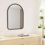 Hub Arched Wall Mirror 24x36 - Black - Image 3