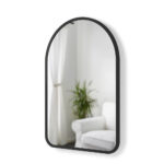 Hub Arched Wall Mirror 24x36 - Black - Image 4