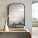 Hub Rectangle Mirror - 24x36icnh - Black - Image 3
