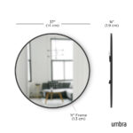Hub Wall mirror - Black - Image 3