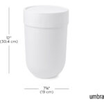 Touch Waste Can White - Image 3