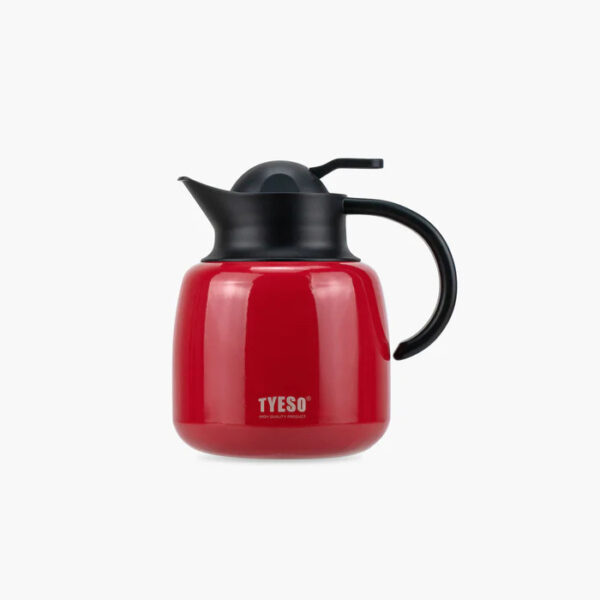 TYESO Vacuum Insulated Teapot with Strainer – 1000ml (34oz) - Red