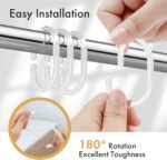 Shower Curtain Rings C-Shaped Pack of 12 Pcs - Image 3