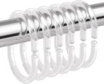 Shower Curtain Rings C-Shaped Pack of 12 Pcs
