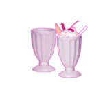 Milk Shake Cup 2Pcs Set 12c - Pink