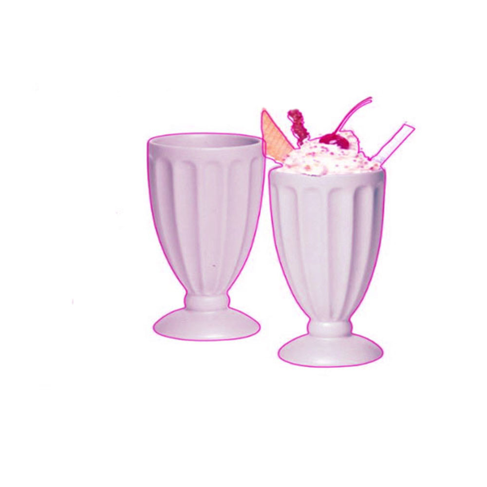 KW01-6 Milk Shake Cup 2Pcs Set 12c - Pink - Image 1
