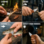 Leaf Shaped Pocket knife - Wooden handle - Image 2