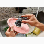 SinkTech Soap Dispenser Palm Brush With Stand - Image 2