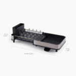 Slim Steel Dish Rack (Grey) - Image 3