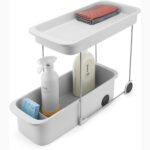 CupboardStore 2-Tier Easy-Access Wheeled Storage Caddy