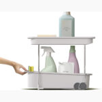 CupboardStore 2-Tier Easy-Access Wheeled Storage Caddy - Image 2