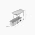 CupboardStore 2-Tier Easy-Access Wheeled Storage Caddy - Image 4