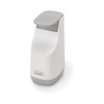 Slim Compact Soap Dispenser with Non-Drip Nozzle - Grey And White