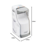 Slim Compact Soap Dispenser with Non-Drip Nozzle - Grey And White - Image 3