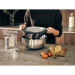 Stainless Steel Mixing Nest Bowls with Lids - Image 4