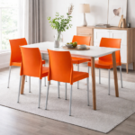 Ice Chair Orange Set of 4 Pcs - Image 2