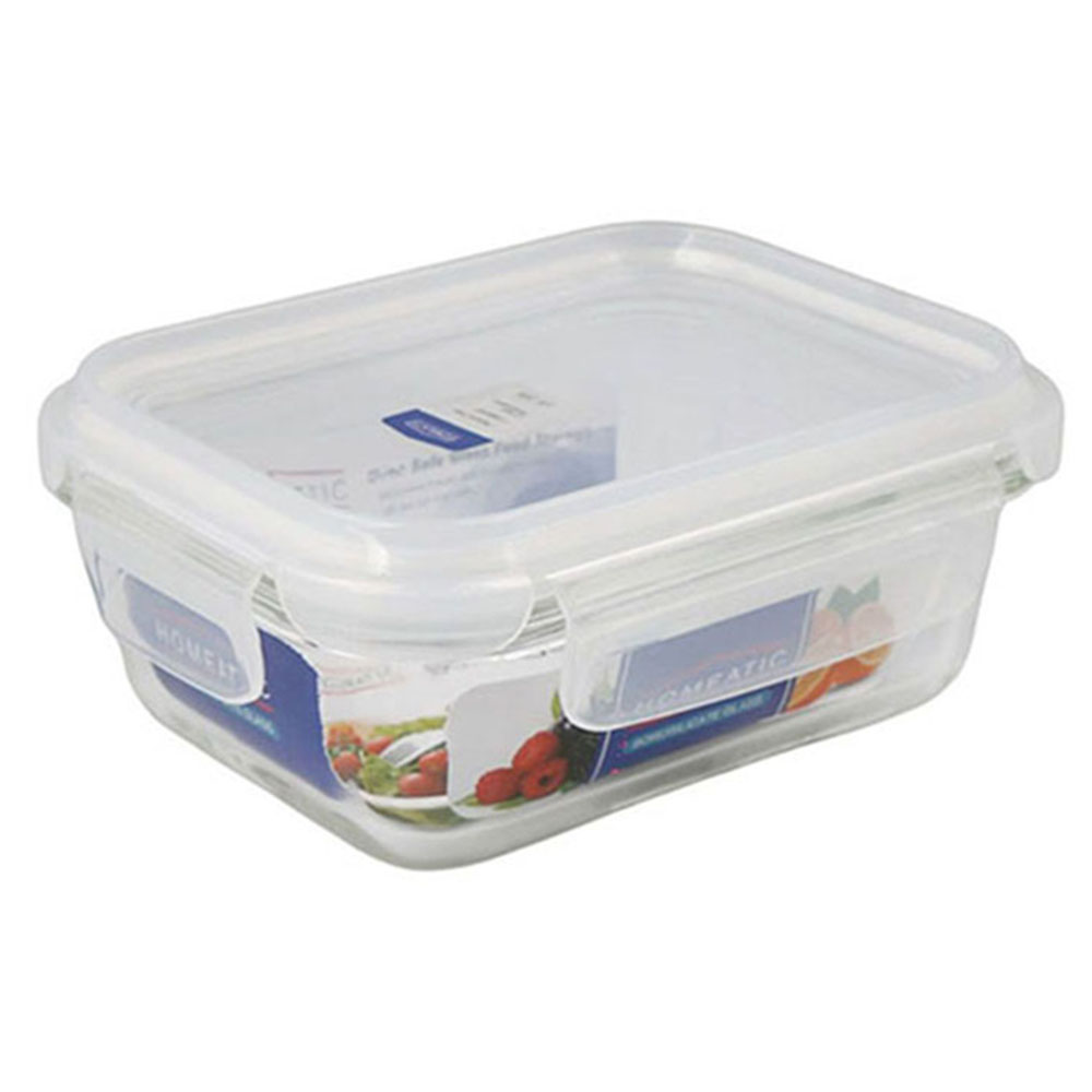 1307974-1 copy Glass Food Container With Plastic Lid 1520ml - Image 1