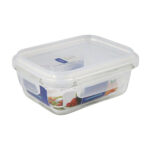 Glass Food Container With Plastic Lid 1040ml
