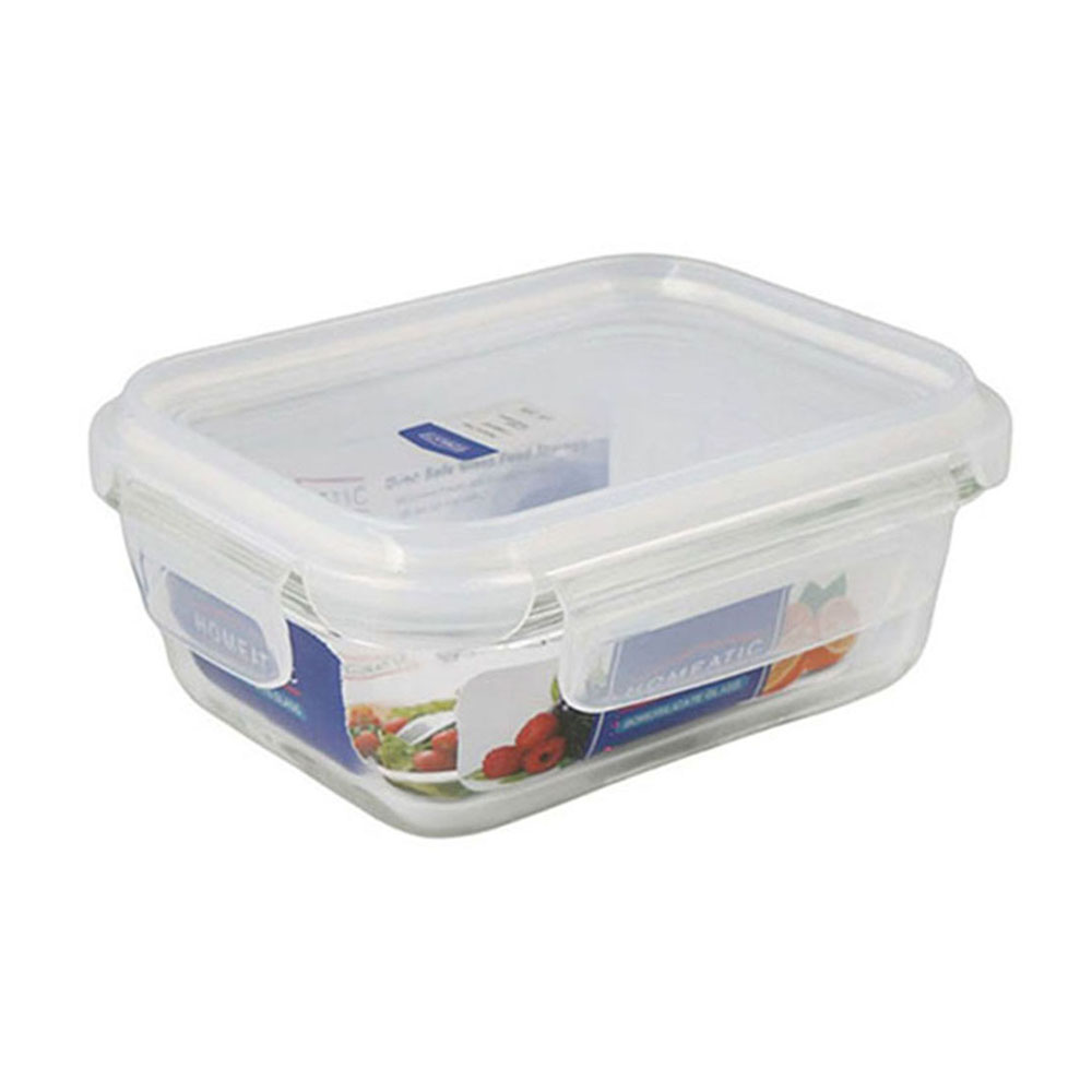 1307974-1 copy2 Glass Food Container With Plastic Lid 1040ml - Image 1