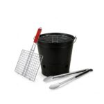 Ultimate 3-Piece Portable Charcoal BBQ Grill Set
