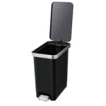 Pedal Bin 10L Black Plastic - Image 2