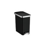Pedal Bin 10L Black Plastic - Image 4