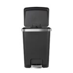 Pedal Bin 35L Black Plastic - Image 2