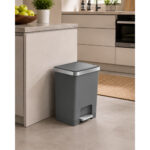 Pedal Bin 35L Grey Plastic - Image 6