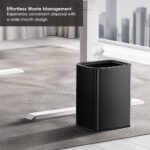 Open Top Trash Bin "LAGUNA" 10L Matt Black Finish - Image 4