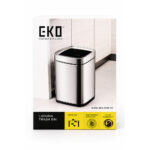 Open Top Trash Bin 9L Matt Silver - Image 6