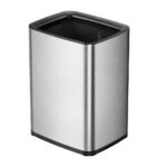 Open Top Trash Bin "LAGUNA" 10L Matt Metallic Finish