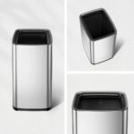 Open Top Trash Bin "LAGUNA" 10L Matt Metallic Finish - Image 3
