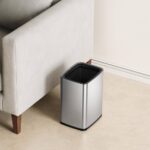 Open Top Trash Bin "LAGUNA" 10L Matt Metallic Finish - Image 2