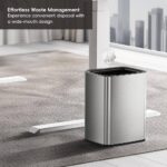 Open Top Trash Bin "LAGUNA" 10L Matt Metallic Finish - Image 4