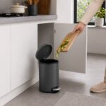Dome Pedal Bin "Maggey" 8L Matt black - Image 3