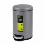 Dome Pedal Bin "Maggey" 12L Titanium Grey