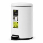Dome Pedal Bin "Maggey" 12L Matt White