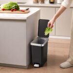 Pedal Bin 10L Black Plastic - Image 6