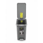 Pedal Bin 10L Gray Plastic - Image 3